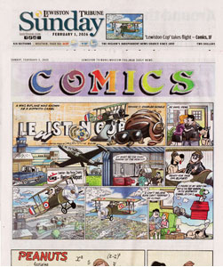 Comic strip illustration by Jorge Pacheco