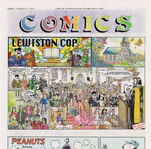 Comic strip illustration by Jorge Pacheco