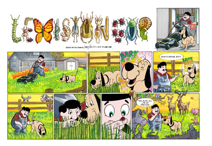 Comic strip illustration by Jorge Pacheco